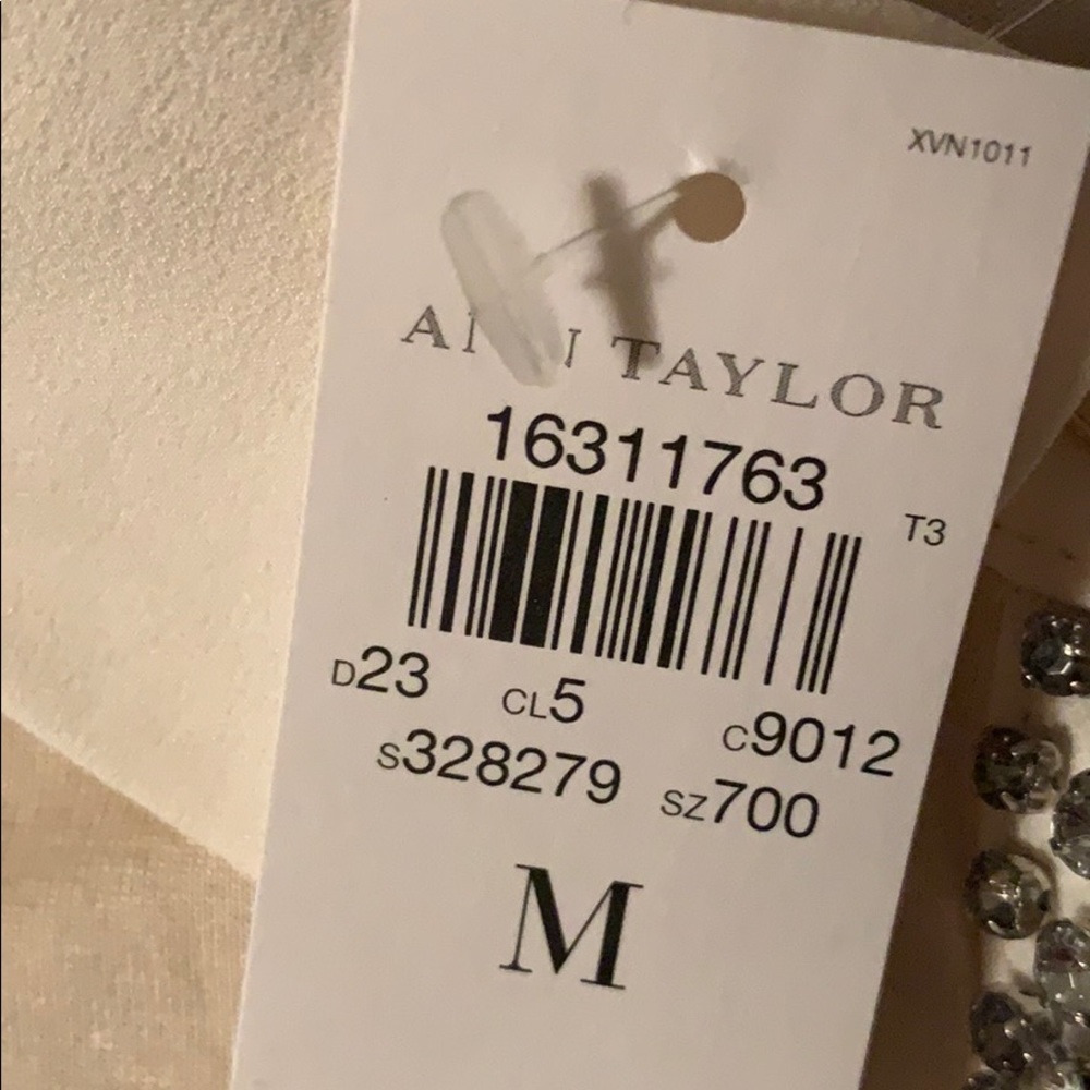 Ann Taylor Jeweled Rhinestone Polo Shirt M NWT - Picture 6 of 6